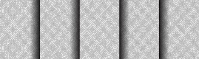 modern geometric abstract line pattern bundle set vector