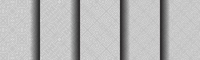 modern geometric abstract line pattern bundle set vector