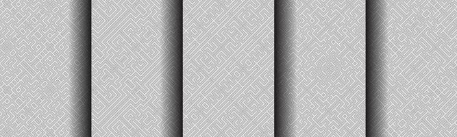 modern geometric abstract line pattern bundle set vector