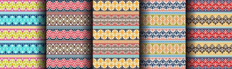 traditional ethnic abstract pattern bundle set