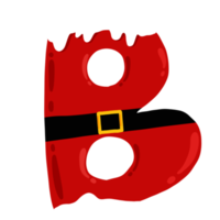 conjunto de alfabeto de feliz navidad png