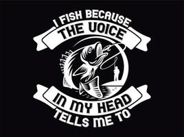 Fishing t-shirt design file vector