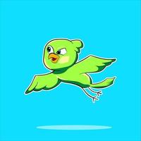vector premium l imagen de pájaro volador con un diseño asombroso. mascota del logotipo. Reino libre