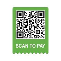 Scan me phone tag. Qrcode scan to pay with mobile app. QR code for smartphone. Isolated illustration on a white background. Vector illustration.