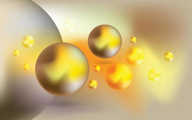Colorful Gradient Blurred Sphere Shape Abstract Background, Floating Multicolored Geometric Shape, Fun and Vivid Modern Style