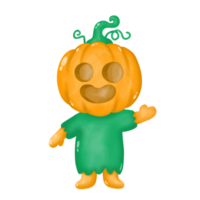 pumpa halloween vattenfärg ClipArt, png