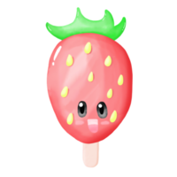 lindo helado acuarela clipart png