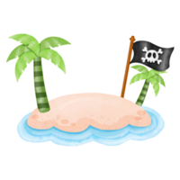 isola acquerello clipart png