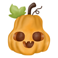 calabaza naranja para la fiesta de halloween. png