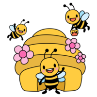 mit Honigbienen gefüllte Cliparts png