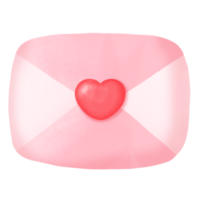 waterverf hart brief vleugel gelukkig Valentijnsdag dag clip art png
