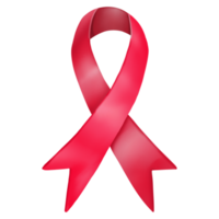 Red ribbon HIV, World AIDS day, Digital painting png