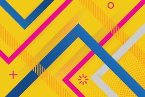 Minimal geometric background. Dynamic shapes composition with lines. vector