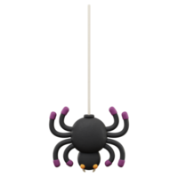 ilustração de halloween de ícone de aranha 3d png