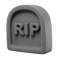 3d Tombstone Icon Halloween Illustration png