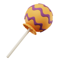 icono de caramelo 3d ilustración de halloween png