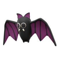 ilustração de halloween de ícone de morcego 3d png