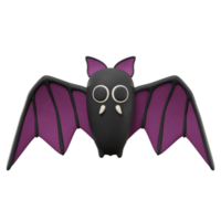 ilustração de halloween de ícone de morcego 3d png