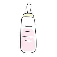 baby bottle doodle vector