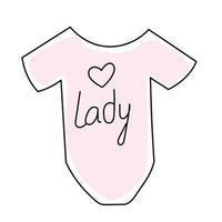 clothes for a newborn girl vector