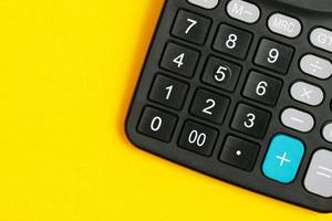 Calculator for calculating project cost budget. photo