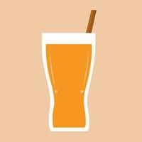 ilustración de vector de jugo de naranja para diseño gráfico y elemento decorativo