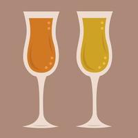 Liquor glass vector illustration for graphic design and decorative element