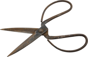 Old scissors Isolated png