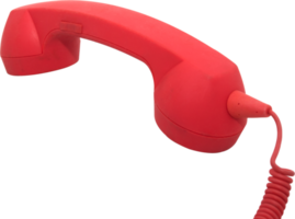 téléphone rouge appel urgent pour vous isolé png