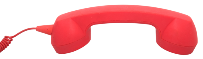 Red phone urgent call for you isolated png