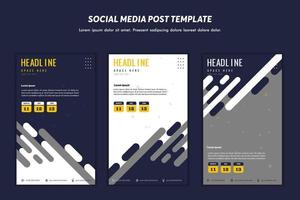 Social media post template modern design, for digital marketing online or poster marketing template vector
