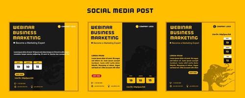 Social media post template modern design, for digital marketing online or poster marketing template vector