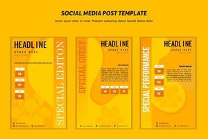 Social media post template modern design, for digital marketing online or poster marketing template vector