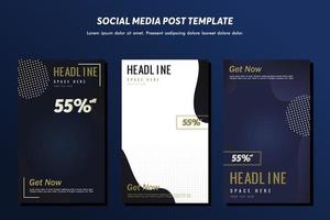 Social media post template modern design, for digital marketing online or poster marketing template vector