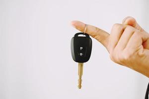 New car keys with special low interest loan offers. photo