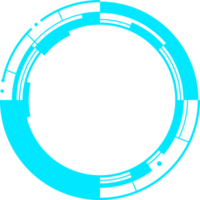 modernes futuristisches hud-schnittstellengestaltungselement für kopierraum png