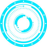 élément de conception d'interface hud futuriste moderne pour l'espace de copie png