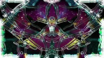 Digital Render Abstract Symmetric Kaleodiscope Pattern photo