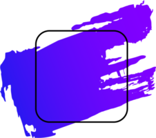 trendig abstrakt borsta stroke för kopia Plats ram png