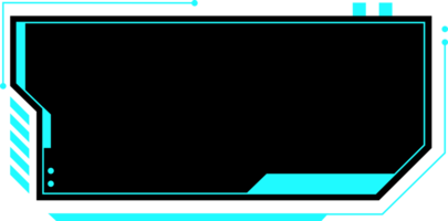 modern futuristic HUD interface design element for copy space png