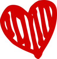 ícone de amor fofo no estilo de ilustração de marcador png