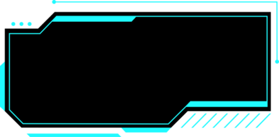 modern futuristic HUD interface design element for copy space png