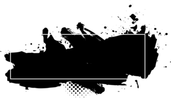 pincelada abstrata para espaço de cópia em design de estilo retrô em quadrinhos png