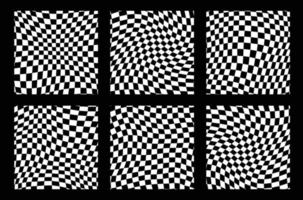 Groovy retro pattern background in psychedelic checkered backdrop style. A chessboard in a minimalist abstract design with a 60s 70s aesthetic vibe. hippie style y2k. funky print vector illustration