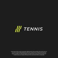 plantilla de vector de logotipo de tenis de deporte abstracto