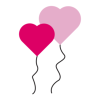 símbolo de amor e ilustração de ícone para feliz dia dos namorados png