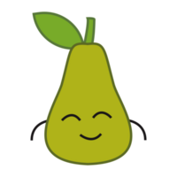 Peer fruit karakter png