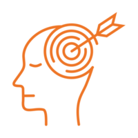 head icon for mental health and emotion symbol png