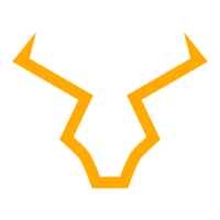 cabeza de animal salvaje para el diseño del símbolo del logotipo png