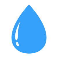 gota de água azul para design de símbolo png